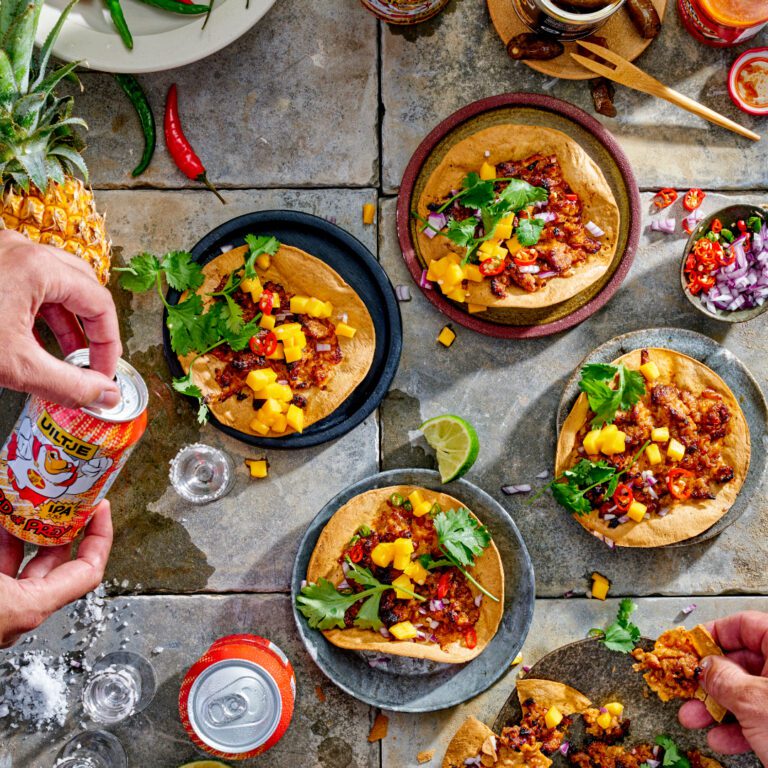 Tostadas mit Hühnerfleisch Eule