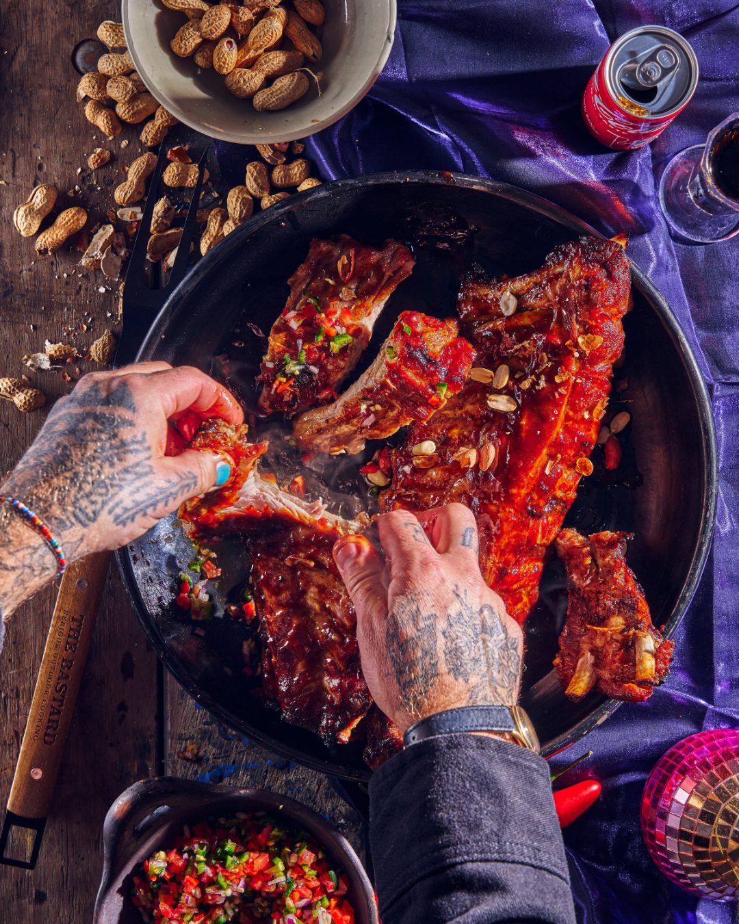 Cola & Jalapeño Salsa spareribs